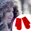 Korean Fashion Women Cartoon Full Finger Gloves Winter Warm Rabbit Wool Mitts