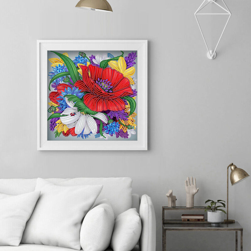5D DIY Part Special Drill Diamond Painting Kit Flower Plant 12 Color (Y220)