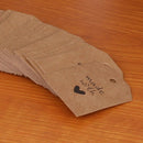 Wedding Supplies Kraft Paper Blank Label Made with Love Hang Tags Gift Cards