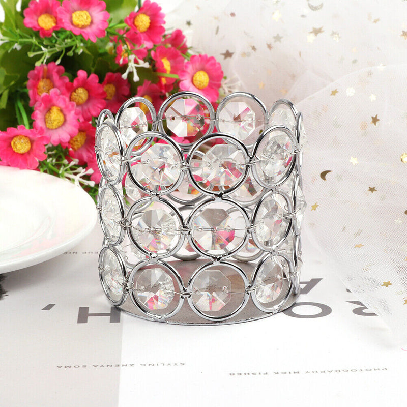 Crystal Candlestick Pen Holder Makeup Box Candlelight Dinner Props Wedding De