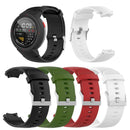 Soft Silicone Adjustable Watch Strap Wrist Band for Amazfit Verge (Black)