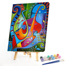 Musical Instrument Oil Paint By Numbers Hand Painted Wall Art Craft Home Deco