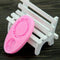 Woman Cameo Mirror Fondant Moulds Cake Decorating Mold Bakeware Sug Frame B3C7
