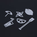 snowvirtuos 6pcs DIY Cute Objects Cutting The Metal Stencils for Scrapbook E