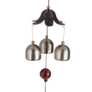 3 Bells Copper Metal Handmade Wind Chimes Wind Bell Ornament (Butterfly) Newly