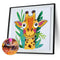 Partial Special Diamond Painting Cartoon Giraffe Head Rhinestone Mosaic Picture