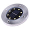 Outdoor Solar Powered 8LED Floor Light Garden Path Landscape Paving Lamp