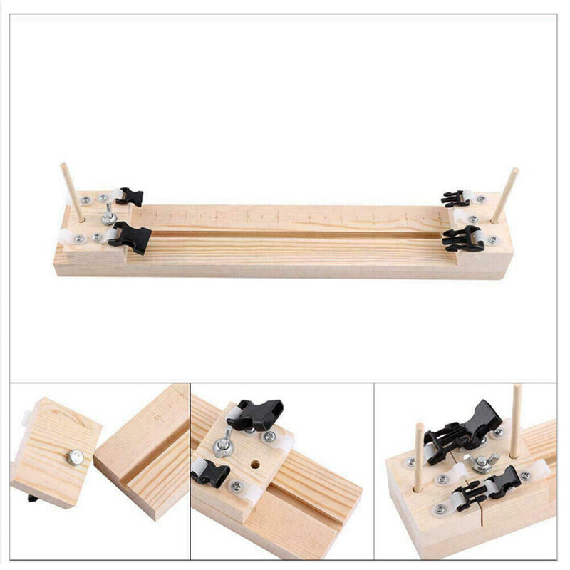 DIY Adjustable Length Umbrella Rope Bracelet Weaver Wooden Frame Tool Kit Newly