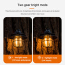 LED Camping Lamp Iron Outdoor Hanging Lantern USB Rechargeable (Short) Newly