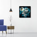 5D DIY Full Drill Diamond Painting Night Wolves Embroidery Needlework Set D