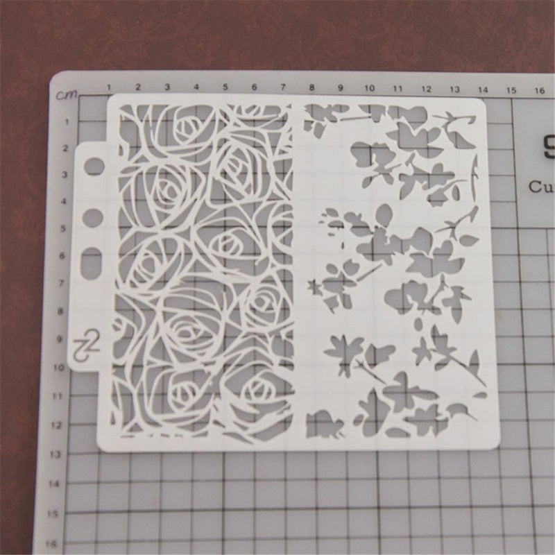 DIY Craft Embossing Scrapbooking Layering Stencils Painting template Flower
