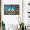 Aurora Night Mountains Oil Paint By Numbers 2 Panels DIY Picture for Adults K