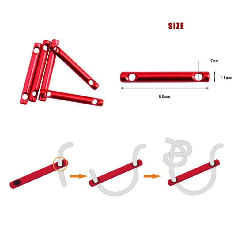 Awning Rope Fastener Adjuster Wind Rope Buckle Runner Tent Stopper (4pcs)