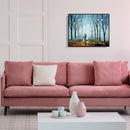 Hand Painted Artwork Frameless DIY Raining Lovers Painting By Numbers Picture