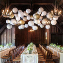 4"" Chinese Paper Lantern DIY Round Paper Ball Lamp for Wedding Party Decor