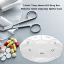 7 Grids 7 Days Weekly Pill Drug Box Medicine Tablet Dispenser Splitter Case
