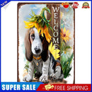 Welcome Dog Retro Metal Plate Tin Sign for Bar Pub Club Cafe Wall Art (2)