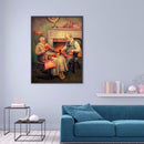 5D Handmade Canvas Mosaic Old Couple Full Diamond Painting Point Drill Craf