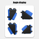 1.2L Triangle Cycling Bicycle Bags MTB Bike Front Tube Frame Pouch (Blue) Newly