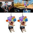 Cartoon Cute Dog Car Hanging Ornament with Colorful Sale Deco Balloon GOOD F9Q4