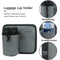 #A Luggage Travel Cup Holder Portable Drink Beverage Roll on Suitcase Organizers