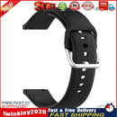 Silicone Soft Smart Watch Strap Smartwatch Belt for Amazfit Garmin (Black) Newly