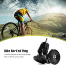 2x Aluminum Bicycle Bar End Plugs for Mountain Road Folding Bike (Black)