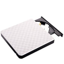 USB 3.0 External DVD Burner CD/DVD ROM CD RW Player Optical Drive (White)