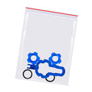 VXM 2pcs/Set MTB Bike Schrader Presta Valve Wheel Converter Nut Rim (Blue) Newly