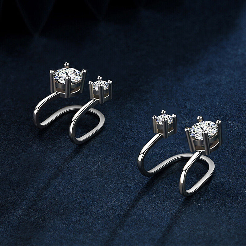 Women Men Zircon Ear Cuff Tragus Earrings Non Piercing Earrings No Pierced