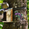 Metal Gecko Wall Outdoor Hanging Statue Home Artwork Fence Decor (Purple) Newly