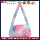 Female Handbag Retro Shoulder Top-handle Bag Plush Animal Pattern Underatm Totes