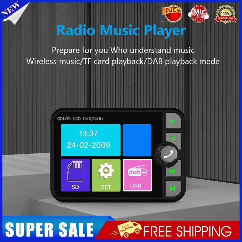 Stereo DAB Radio 2.4 Inch LCD Color Screen MP3 Player 3.5mm Music Player fo