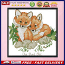 Partial Cross Stitch 14CT Cotton Thread Vulpes DIY Counted Embroidery Kits Craft