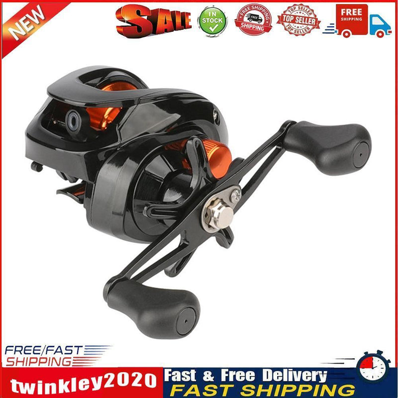 Low Profile Baitcasting Fishing Reel 18+1 BBs Metal Line Cup Wheel (Left) Newly