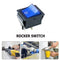 Rocker Switch Power Switch 2-Level 4 Pins with Light 10A AC125-250V (Blue)