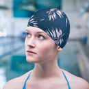 Swimming Caps Women Men Waterproof Ear Protection Swim Hat (Retro Green)