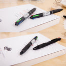 4 colors in 1 Ballpoint Pen Writing Student Mark Pens Office School  Stati hot.