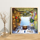 Full Embroidery Four Seasons DIY Cross Stitch Kits Stamped 11CT Needlework
