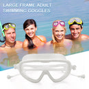 Swimming Goggles with Earplugs Waterproof Adults Diving Eyewear (White) Newly