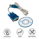 USB to RS232 Serial Port DB9 9 Pin Male COM Port Converter J6H8 Adapter U5X1