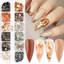 Charms Glitter Gradient Nail Sequins Abalone Shell Flake Nail Stone Mica Marble