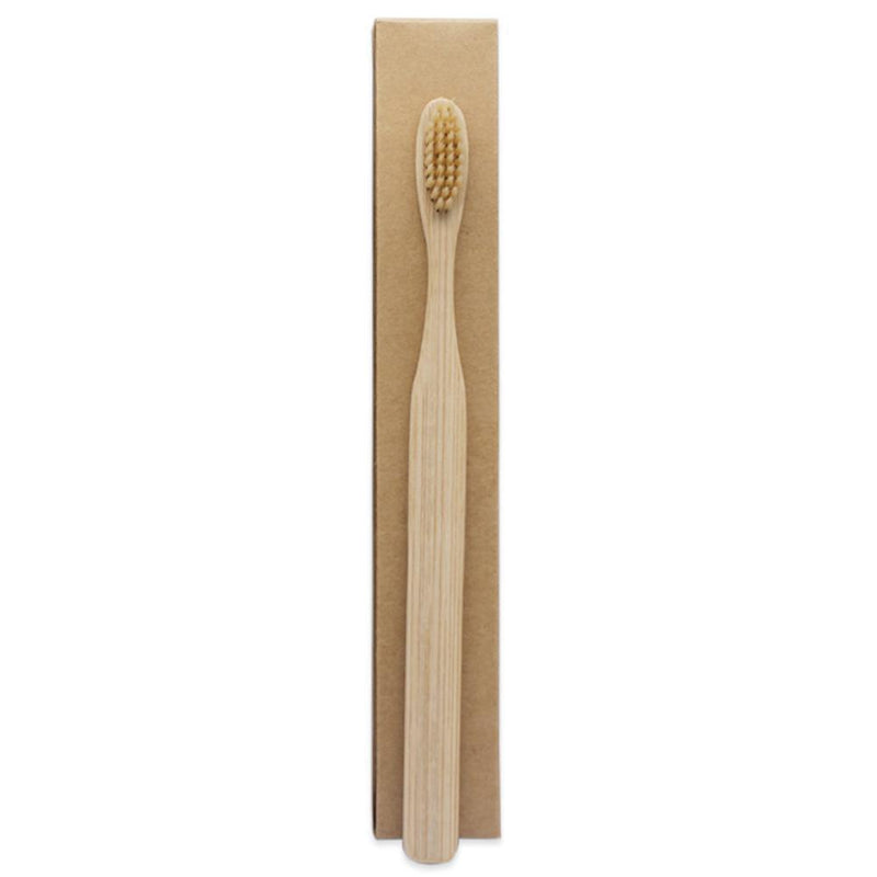 10pcs Environmental Soft Head Bamboo Oral Care Eco Toothbrush(Light Brown) Newly
