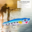 12g Popper Fishing Lure Treble Hook Artificial Hard Bait 9.5cm Jerkbait (A)