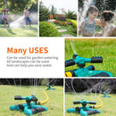 360 Degree Automatic Garden Sprinklers System Rotary Three Nozzle Arm Pipe