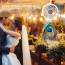 Dream Catcher Peacock Hair National Handmade Feather Wall Hanging Decor Pendant