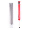 2pcs Built-in Sharpener Carpenter Pencil with 24 Refill Woodwork Lead Pen