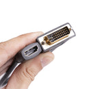 30cm DVI-D to HDMI-compatible for Projector DVI-D Male to HDMI-compatible Female