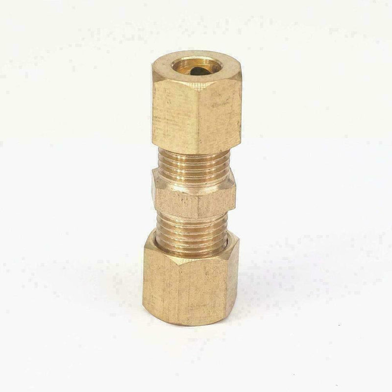Brass Compression Fitting Straight Union Connector OD *3/16"OD M7G3 3/16" D6E6