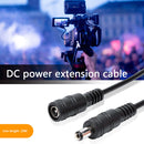 DC 5.5x2.1mm Male Female Extension Cable for CCTV Camera LED Strip (10m) Newly